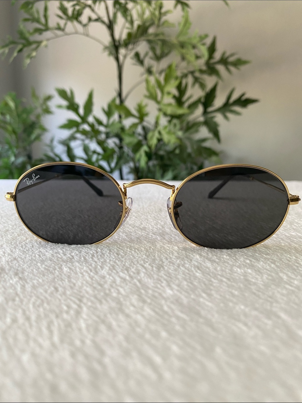 Ray-Ban Oval Flat Lenses Sunglasses | Unisex | RB3547N, Arista Gold/Dark Gray - Picture 2 of 15